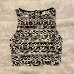 H&M Tribal Crop Top